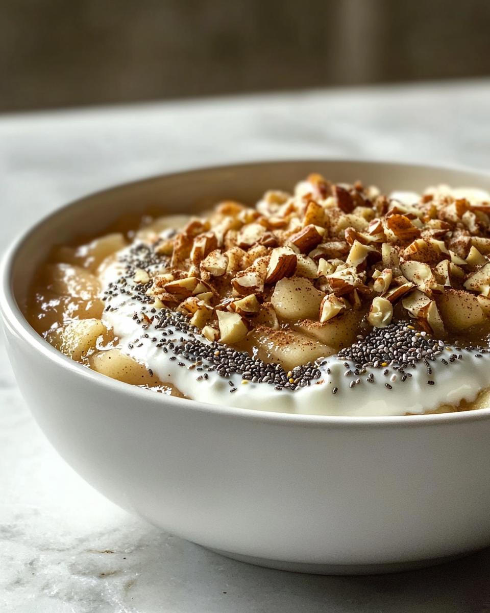 5-Minute Sugar-Free Apple Sauce Breakfast Bowl You’ll Crave