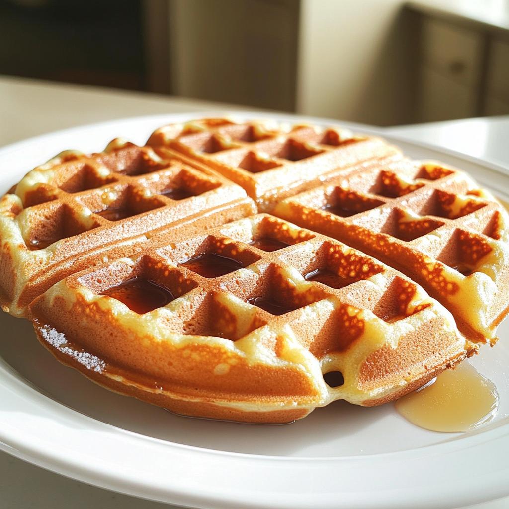 20-Minute Banana Sweetened Waffles Sugar Free Bliss