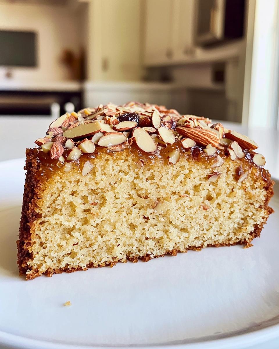 5-Star Date Sweetened Almond Cake: Moist & Irresistible