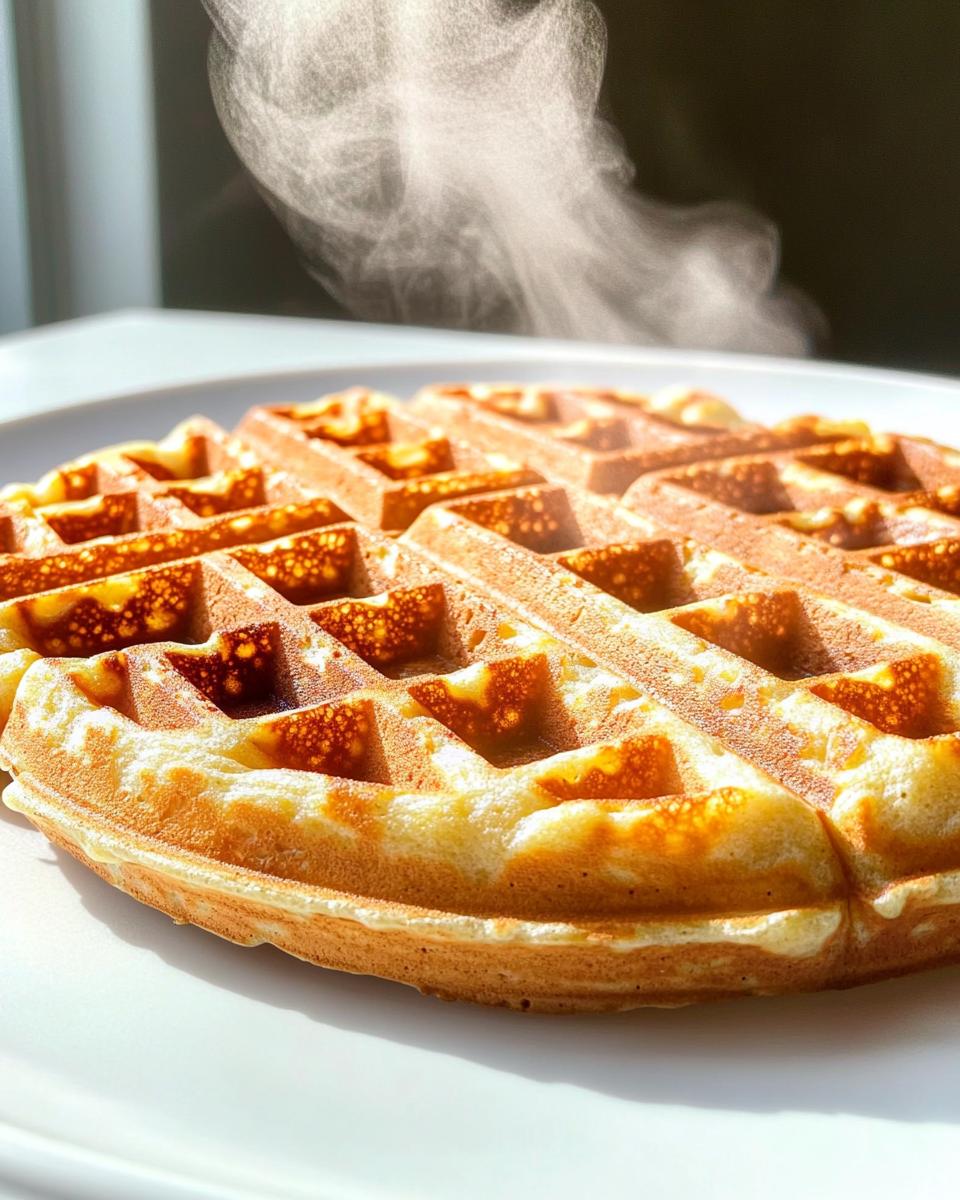 Date Sweetened Banana Oat Waffles - detail 1
