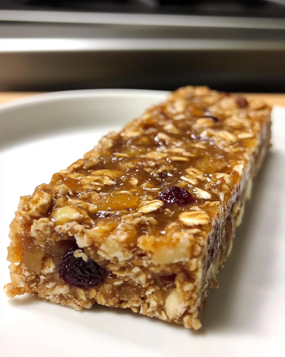 Healthy Apple Sauce Granola Bars (No Sugar) - detail 1