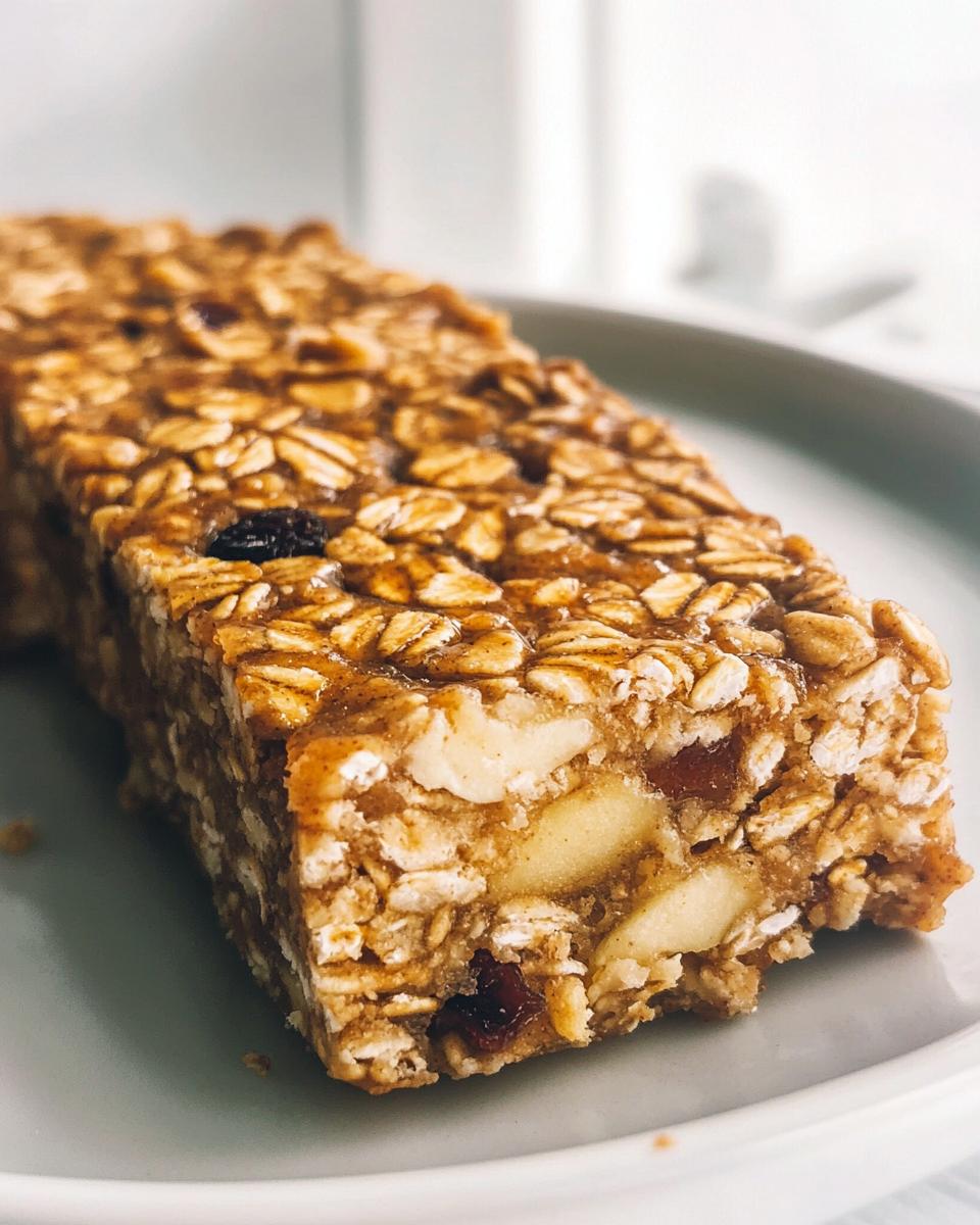 35-Minute Healthy Apple Sauce Granola Bars (No Sugar) – Irresistible!