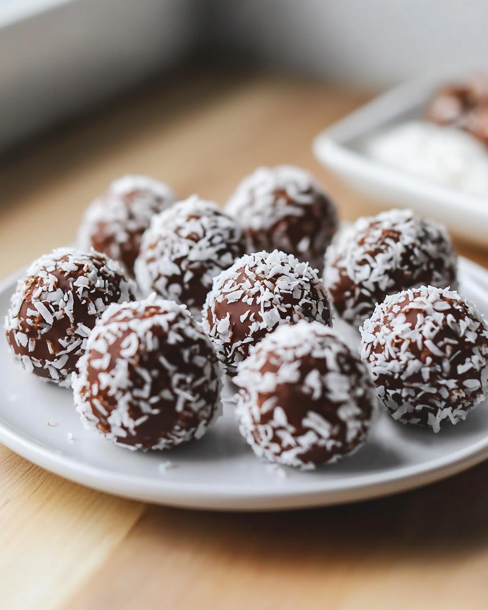 Healthy Sugar Free Chocolate Snowballs - detail 1