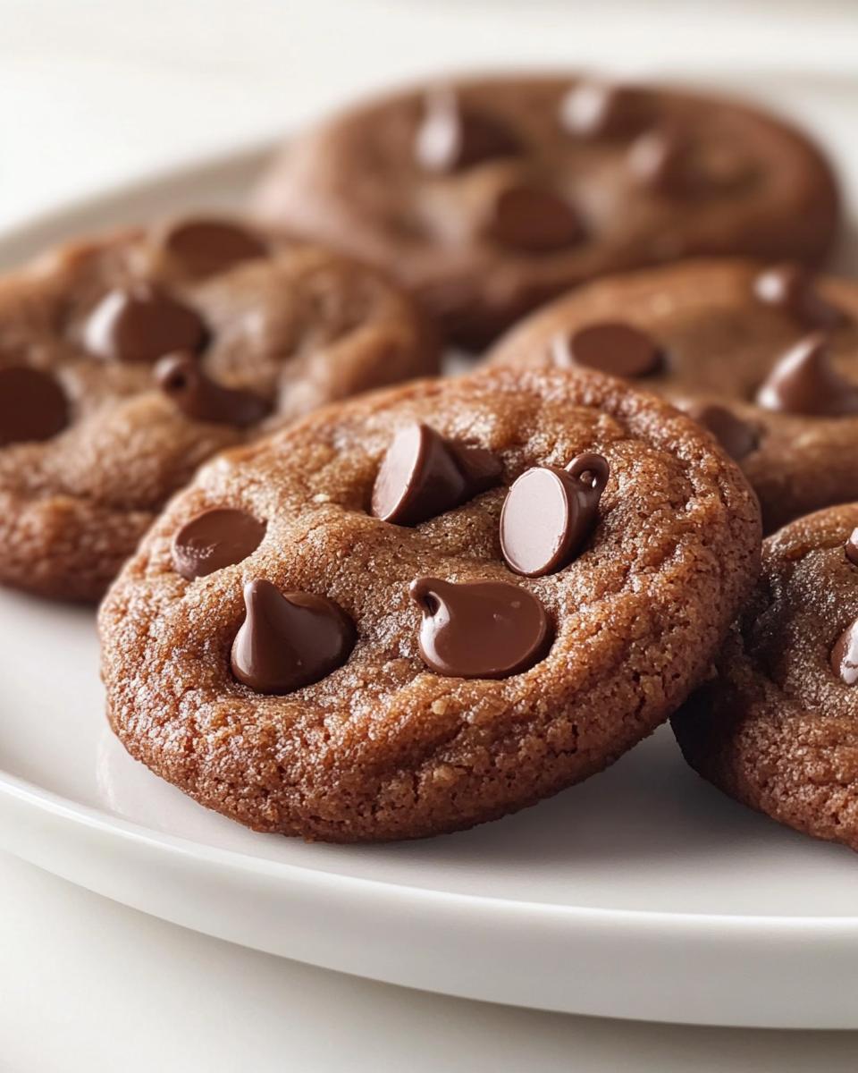 Healthy Monk Fruit Chocolate Peppermint Cookies in 20 Minutes