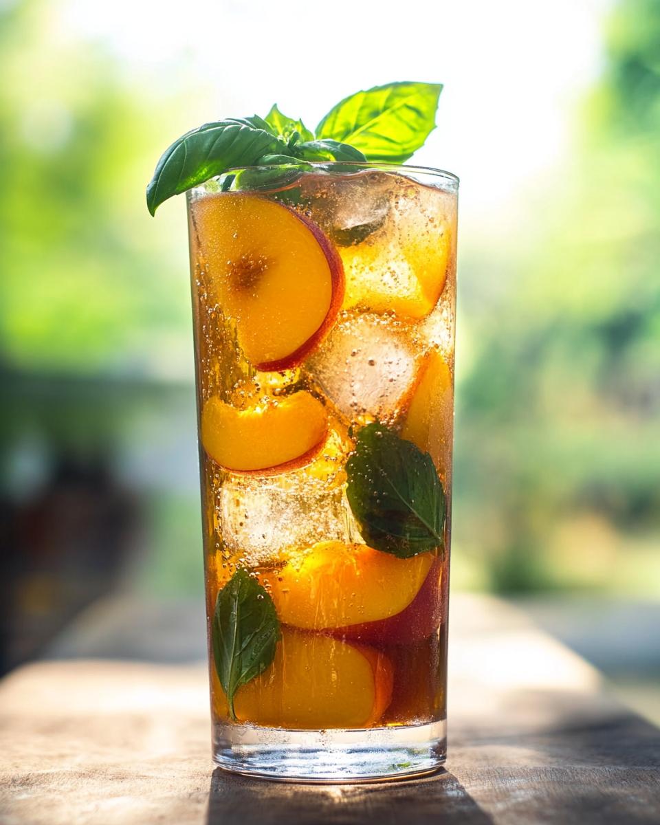 30-Minute Monk Fruit Peach Basil Tea That’s Blissfully Refreshing