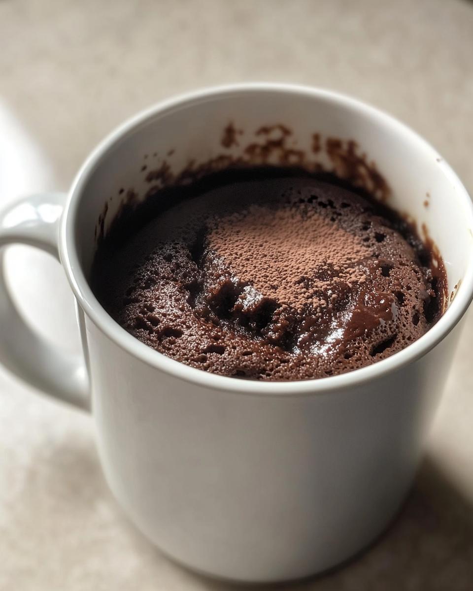 3-Minute Monk Fruit Sugar Free Chocolate Mug Cake Bliss