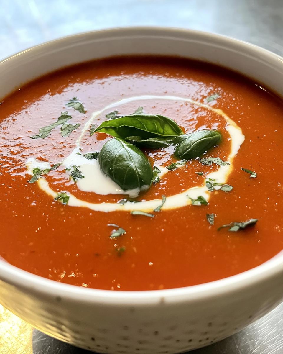 No Sugar Creamy Tomato Basil Soup - detail 1