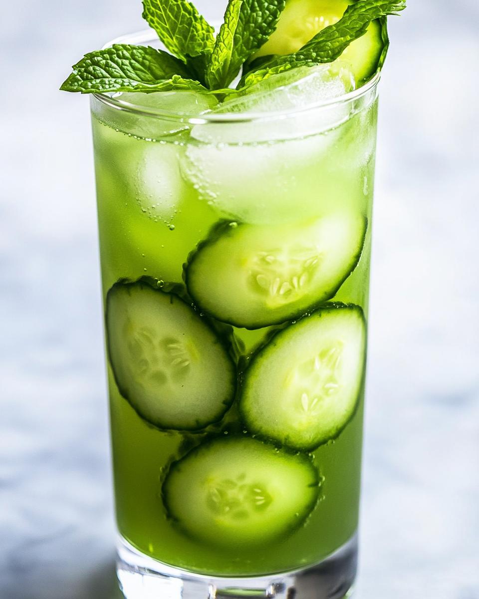 Refreshing No Sugar Cucumber Mint Mocktail in Just 5 Minutes