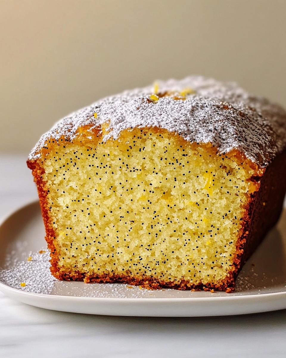 No Sugar Lemon Poppy Seed Loaf - detail 1