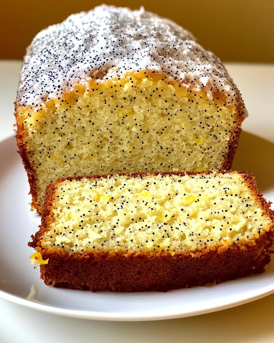 Moist No Sugar Lemon Poppy Seed Loaf in 45 Minutes