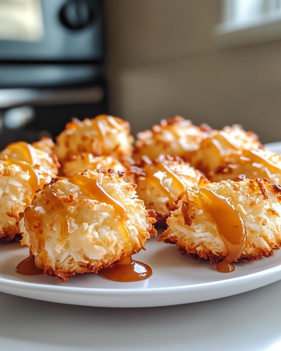 Stevia Caramel Coconut Macaroons - detail 1