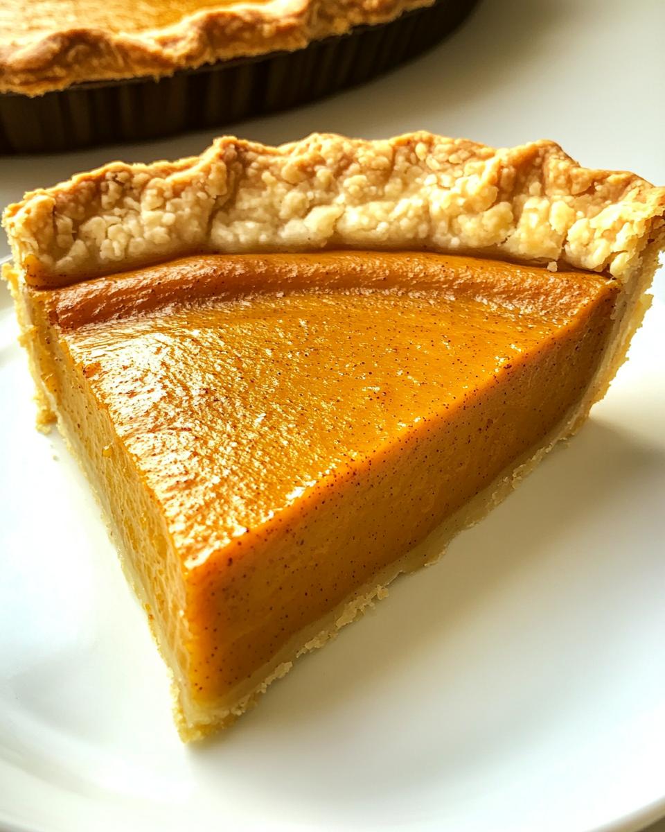 Stevia Sweetened Pumpkin Pie - detail 1