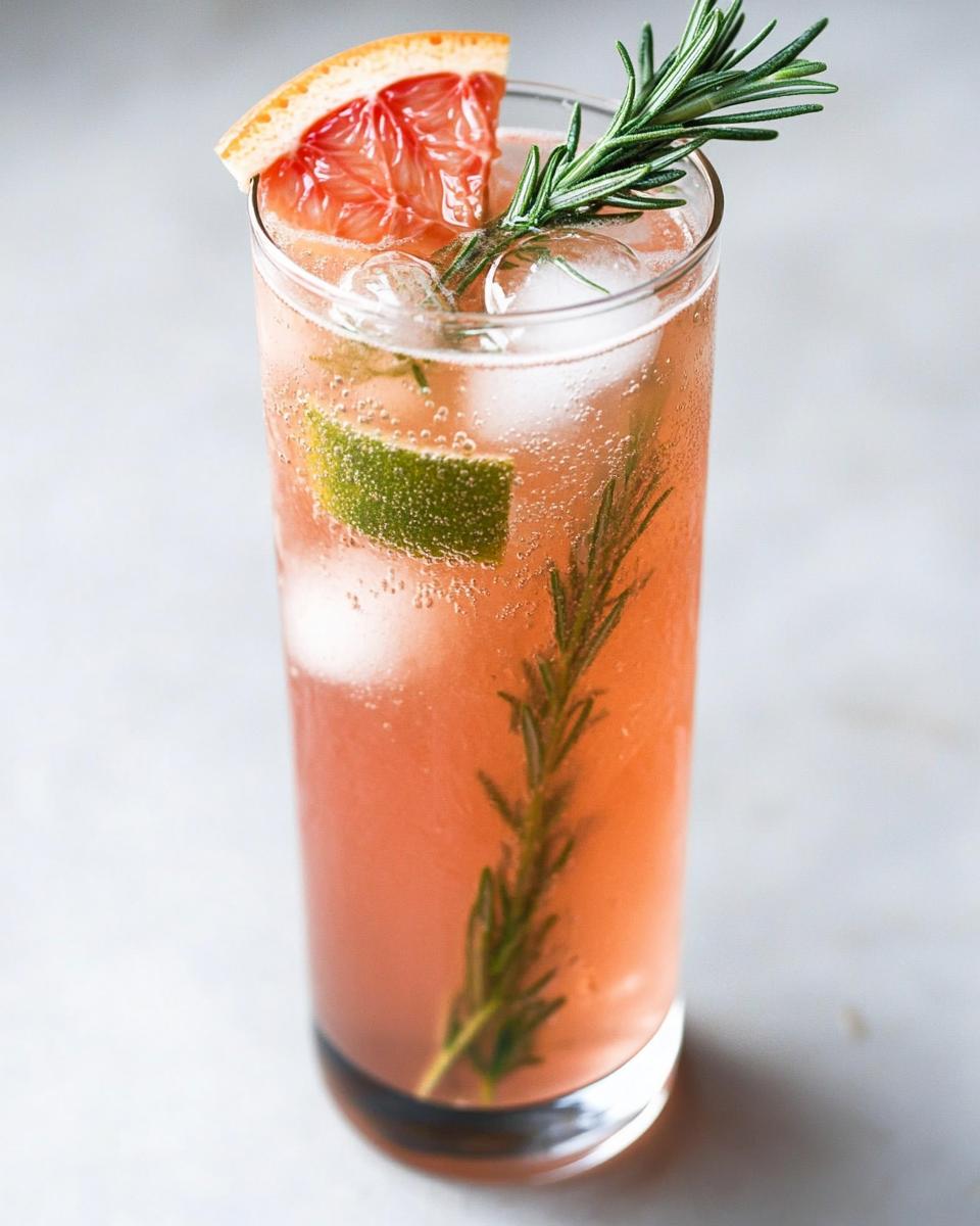 5-Minute Sugar Free Grapefruit Rosemary Spritz You’ll Crave
