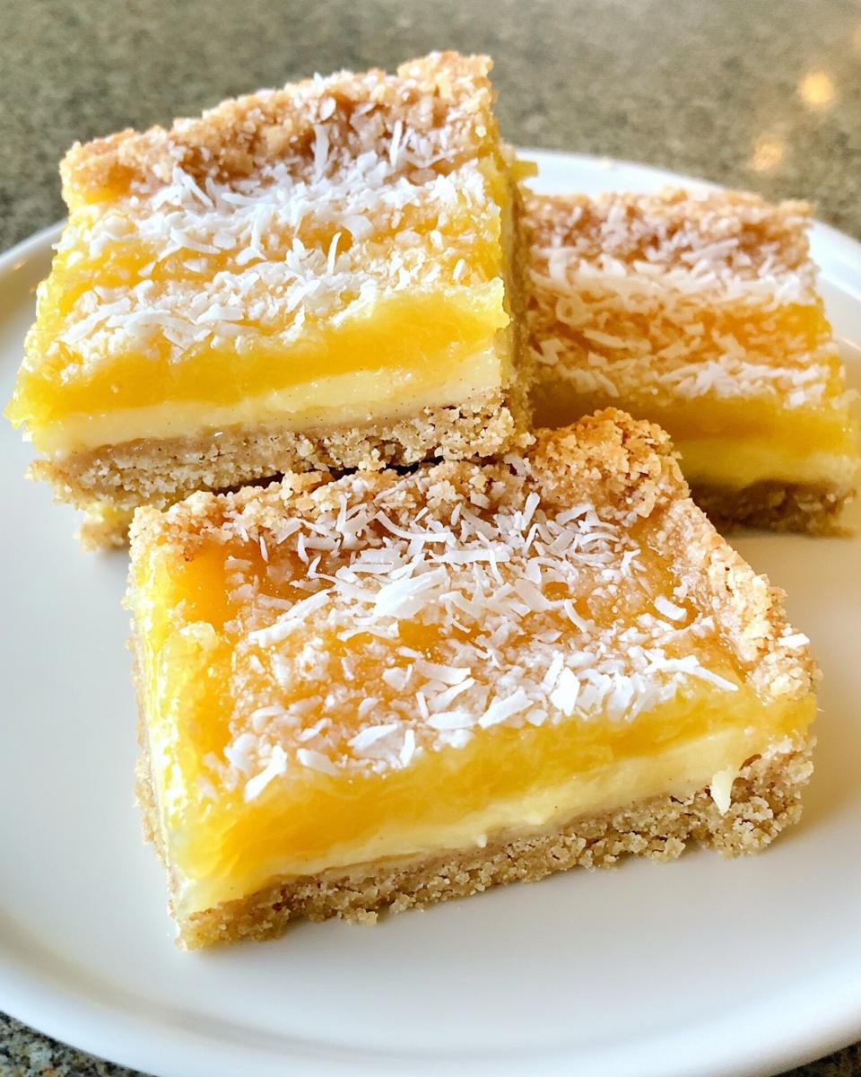 Irresistible Sugar Free Lemon Coconut Bars Recipe Ready in 45 Minutes
