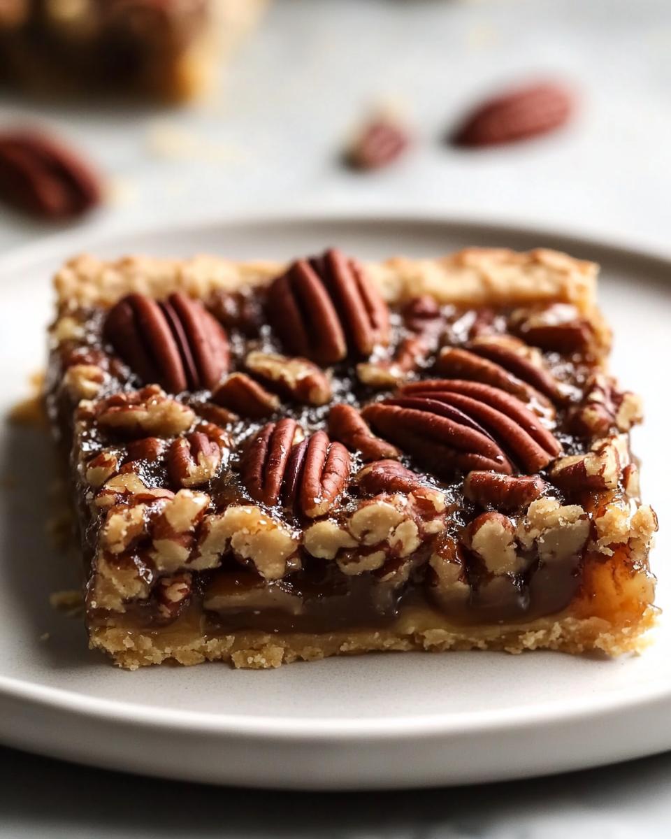 Sugar Free Pecan Pie Bars - detail 1