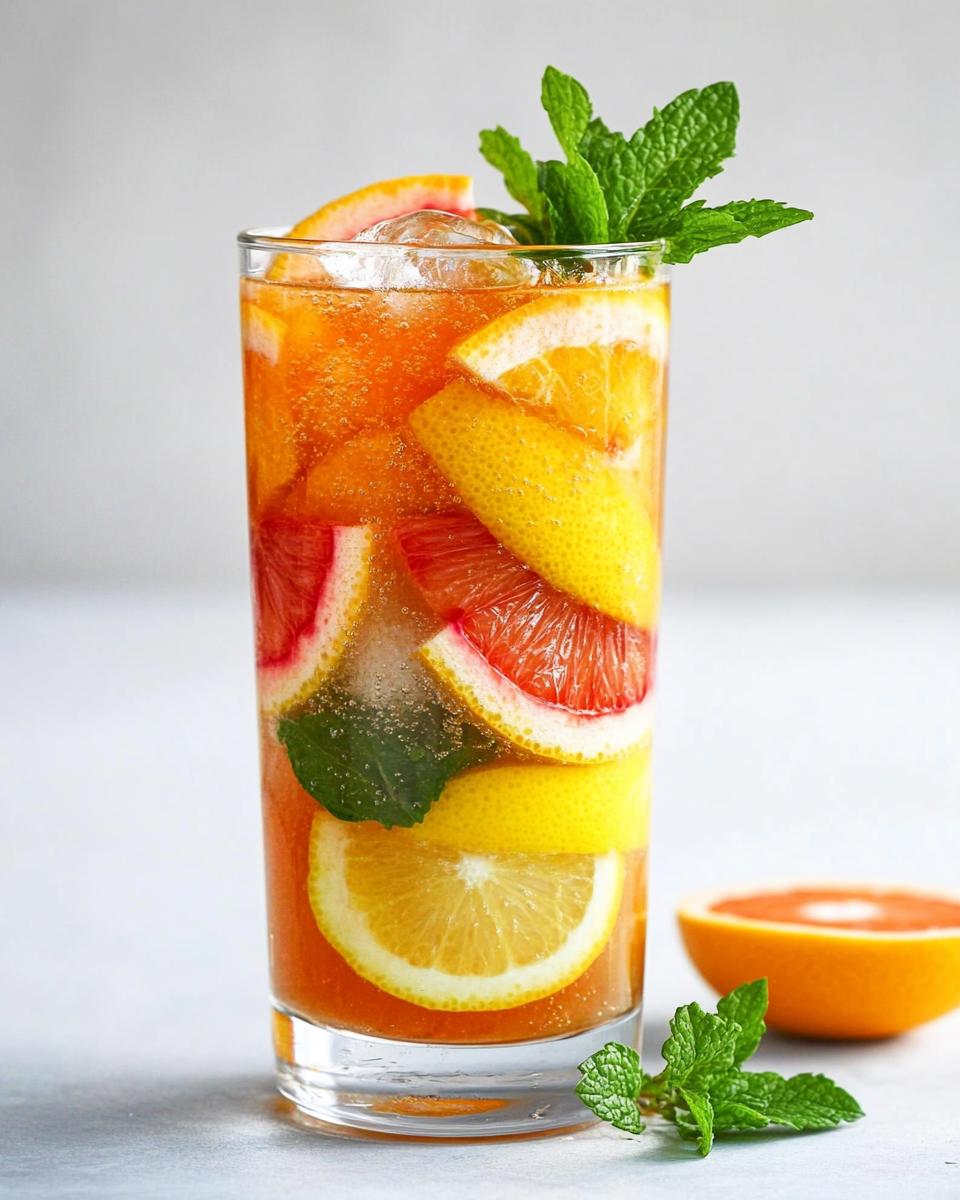 Sugar Free Winter Citrus Mocktail - detail 1