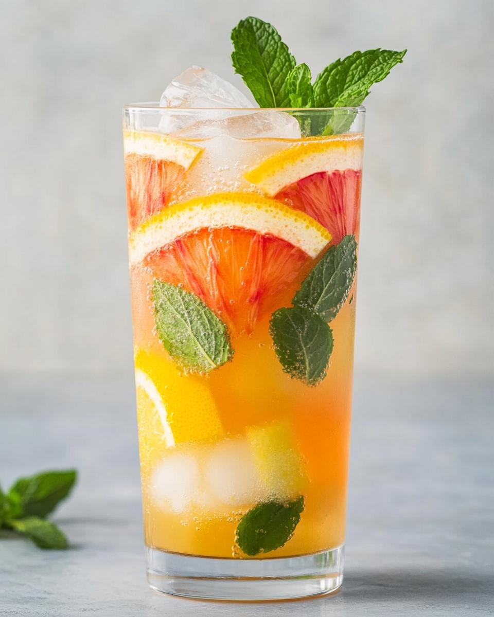 5-Minute Sugar Free Winter Citrus Mocktail: Bright & Guilt-Free
