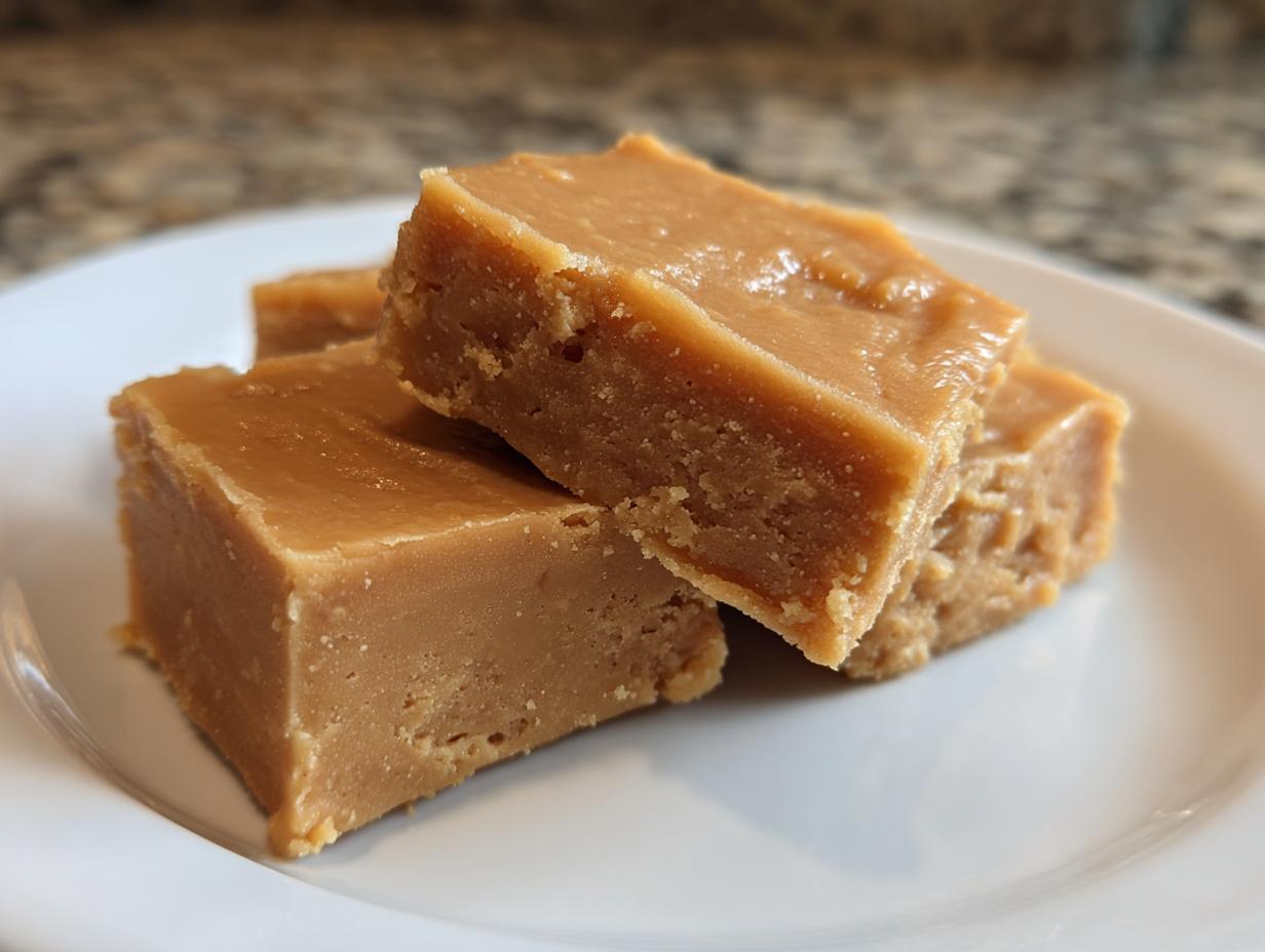 4 Ingredient Sugar Free Peanut Butter Fudge (No Bake) - detail 1