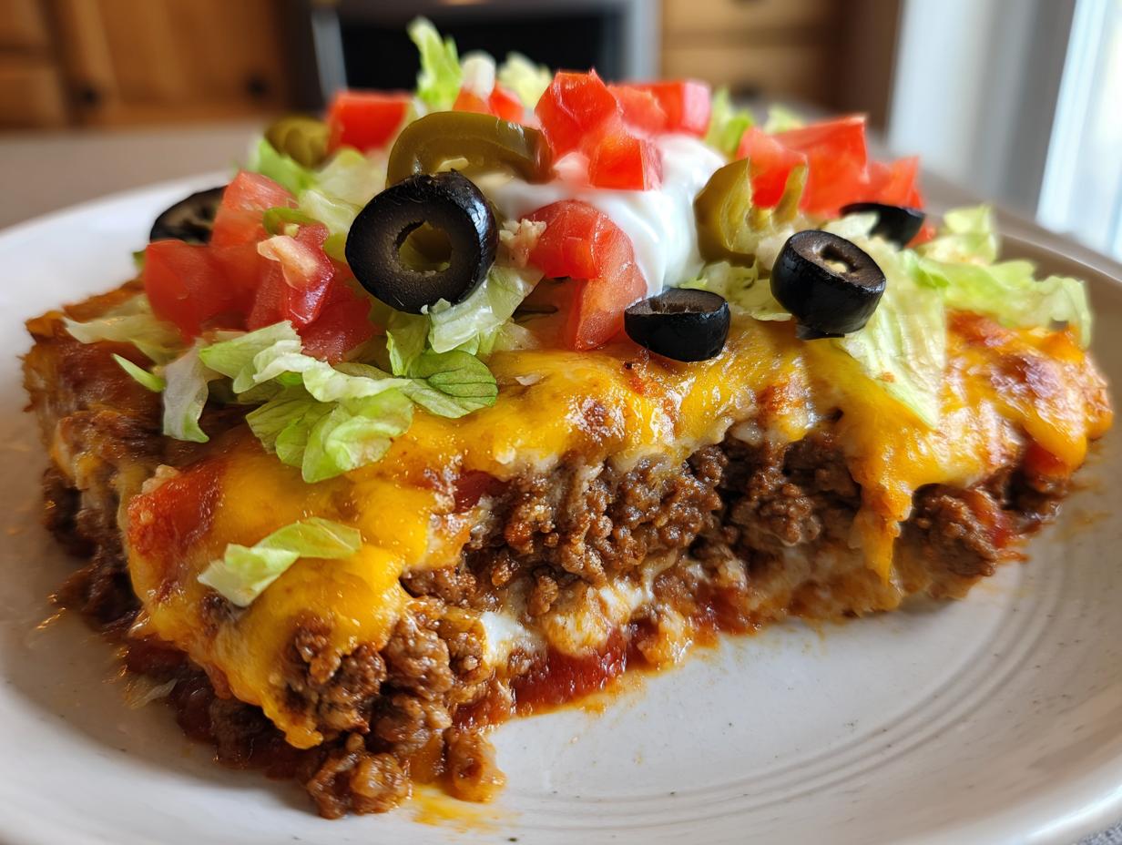 35-Minute Cheesy Keto Mexican Taco Casserole Bliss