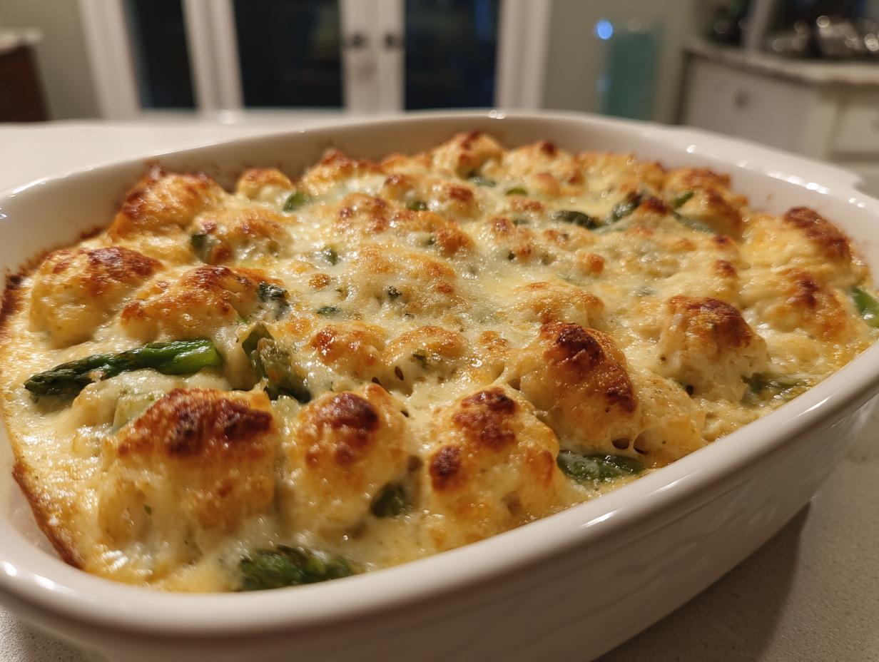Creamy Chicken and Asparagus Keto Casserole in Just 35 Minutes
