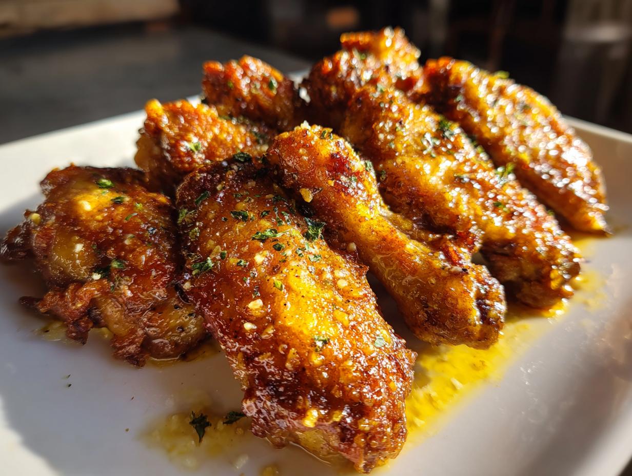 Keto Garlic Parmesan Chicken Wings (No Sugar Sauce)