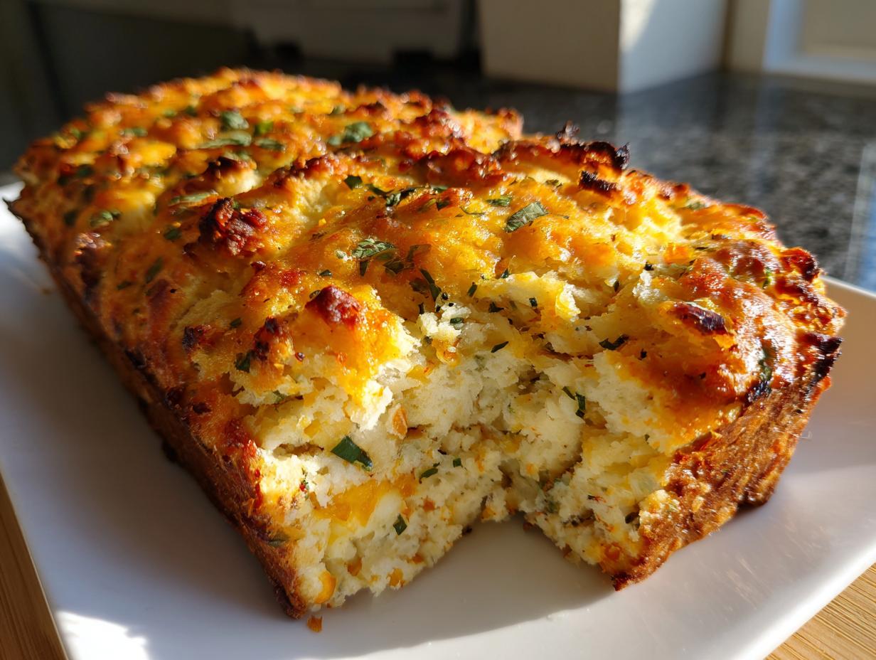 Keto Jalapeño Cheddar Bread Loaf (Low Carb)