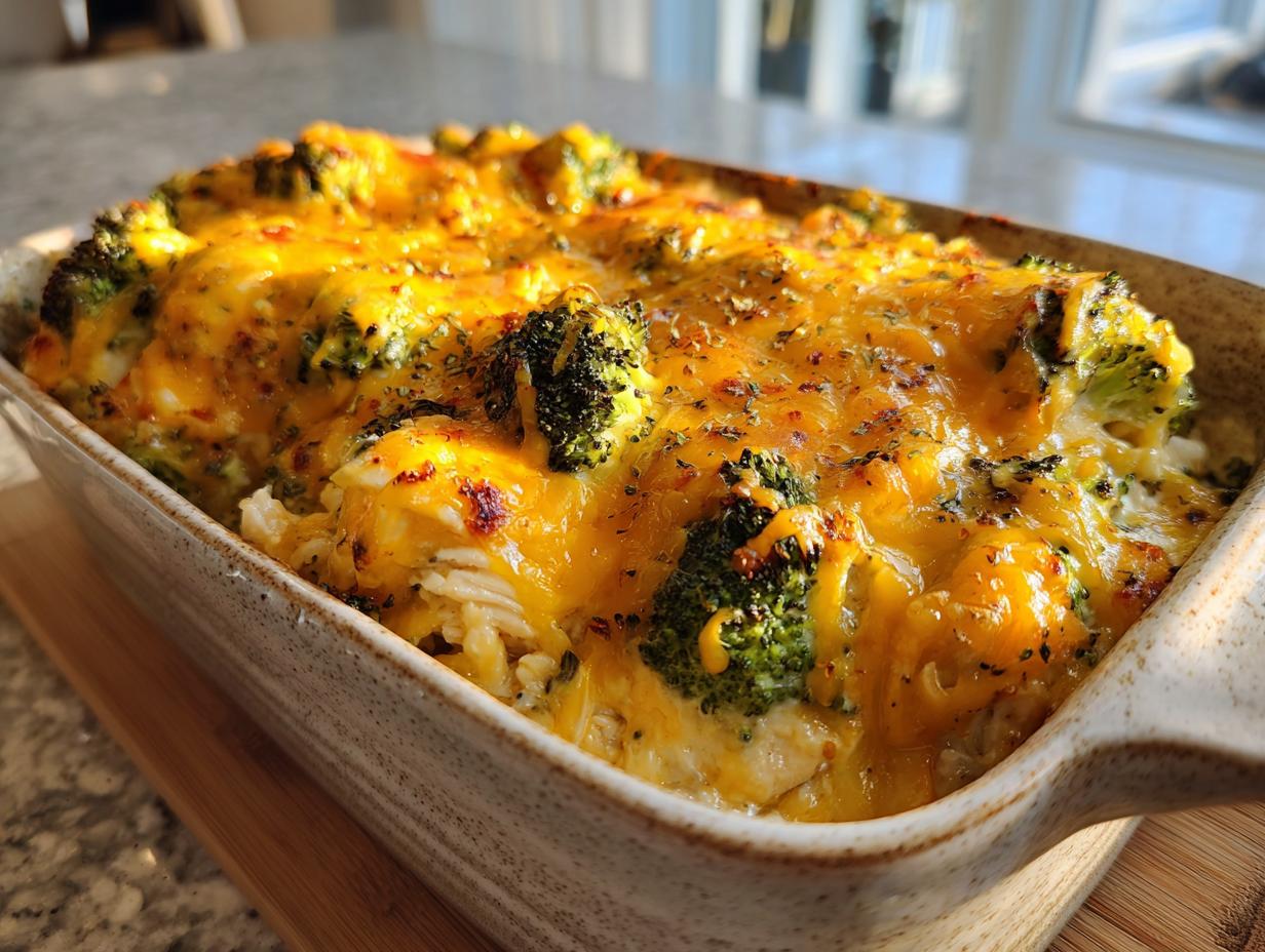 Irresistible 30-Minute Loaded Broccoli and Cheese Chicken Casserole