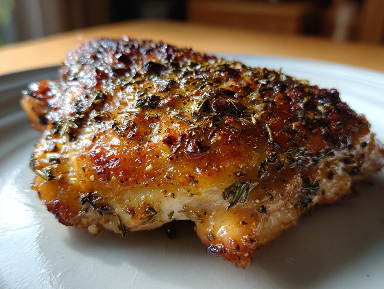 Low Carb Baked Lemon Herb Chicken Thighs - detail 1