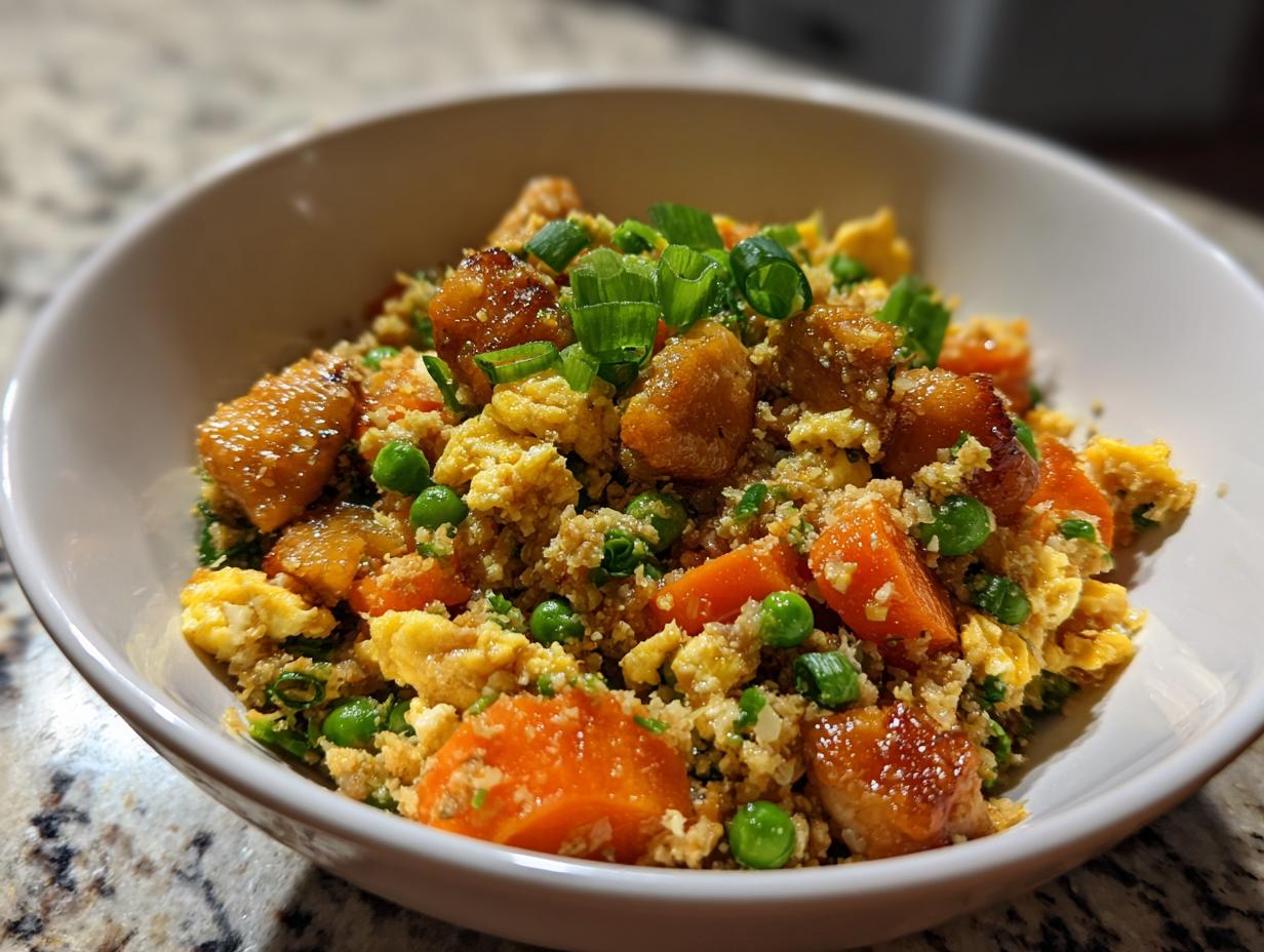 Low Carb Cauliflower Fried Rice with Chicken - detail 1
