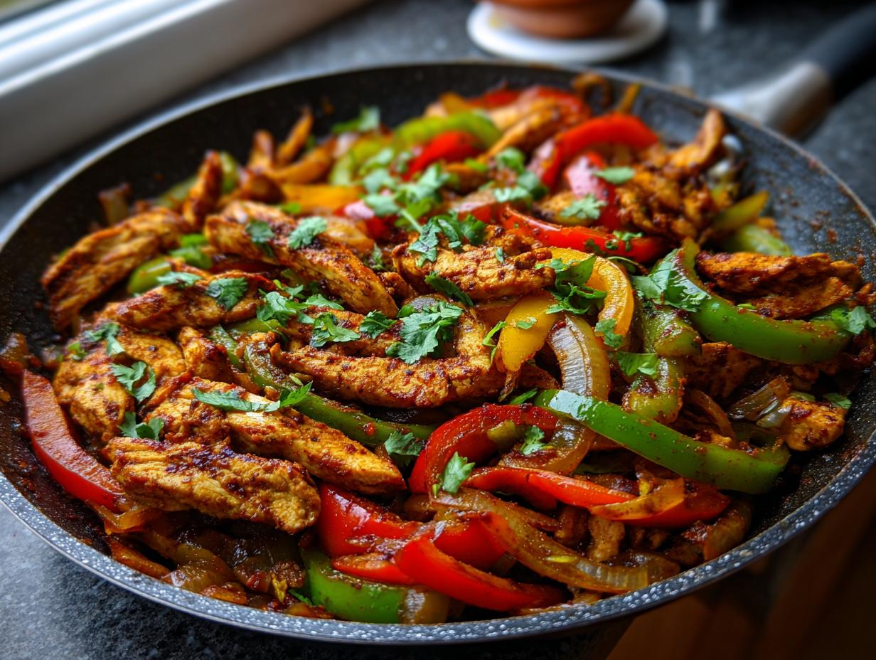 Low Carb Chicken Fajita Skillet (Tortilla Free)
