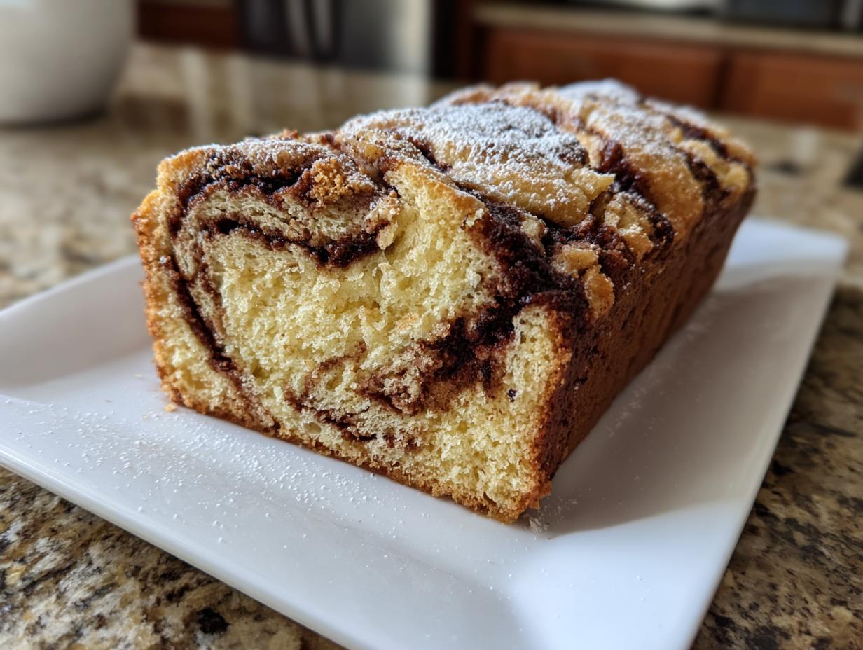 Low Carb Cinnamon Swirl Breakfast Bread (Sugar Free)