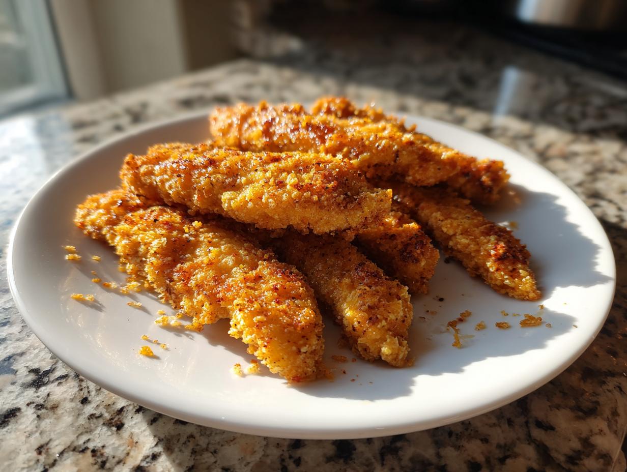 Low Carb Crispy Baked Chicken Tenders (Almond Flour) - detail 1