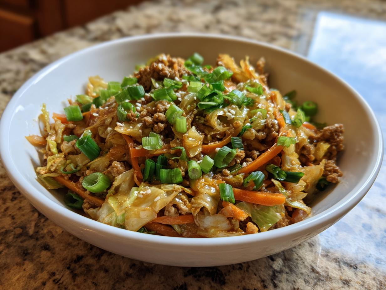 25-Minute Low Carb Egg Roll in a Bowl with Turkey Magic