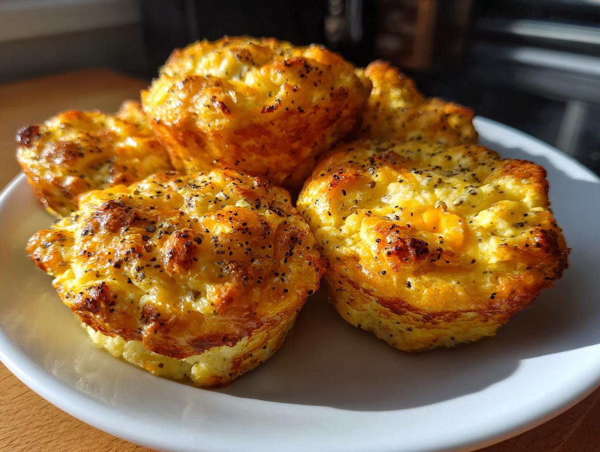 Low Carb Everything Bagel Egg Bites
