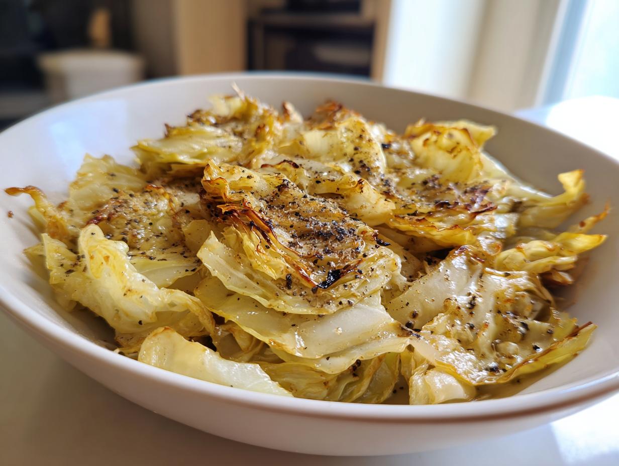 Low Carb Melting Cabbage with Parmesan