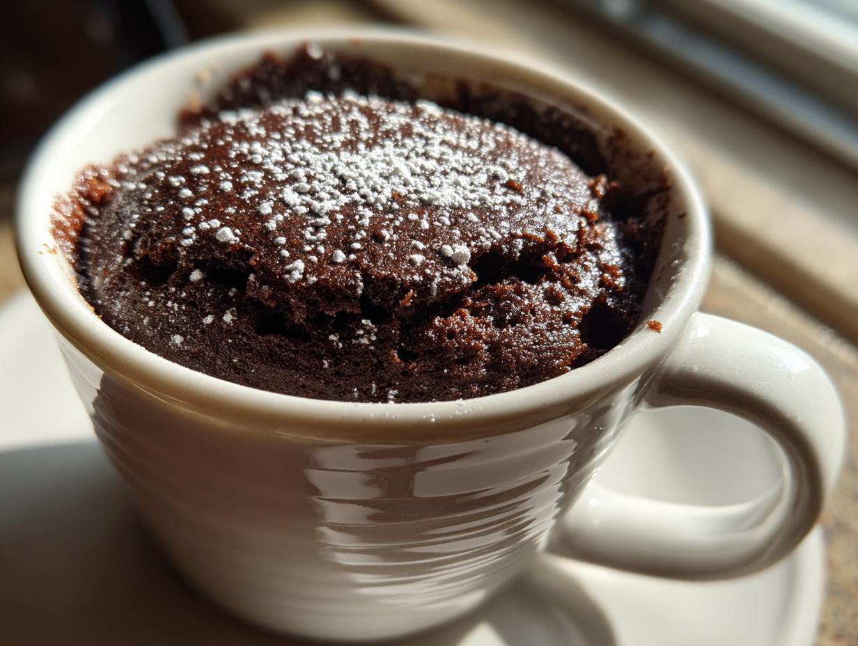 Irresistible 3-Minute Keto Chocolate Mug Cake (Sugar-Free)