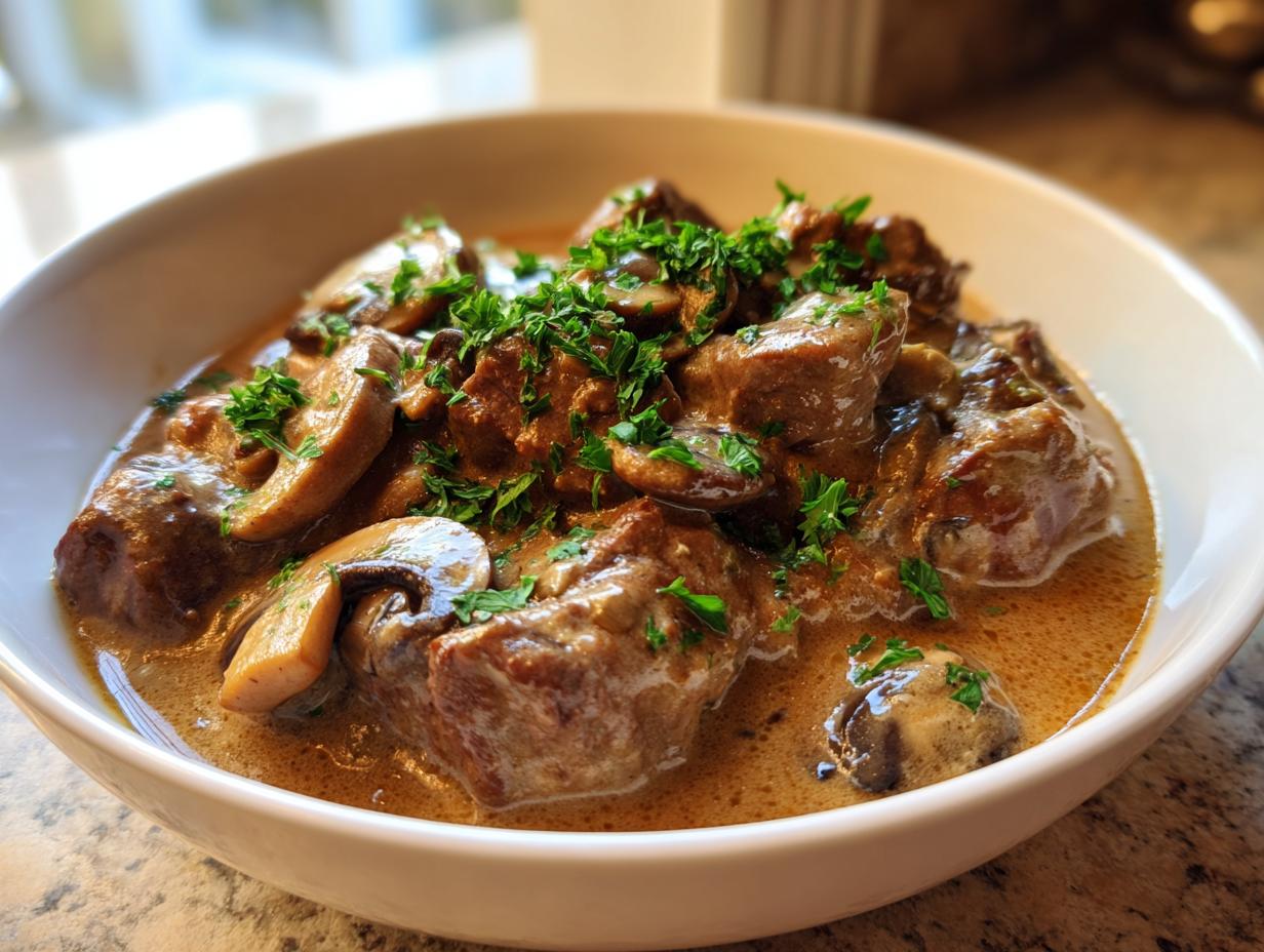 Slow Cooker Keto Beef Stroganoff (No Noodles) - detail 1