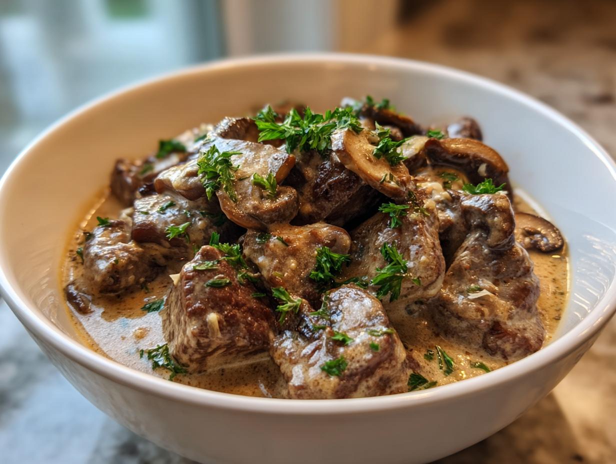 Slow Cooker Keto Beef Stroganoff – 6 Hour Creamy Comfort
