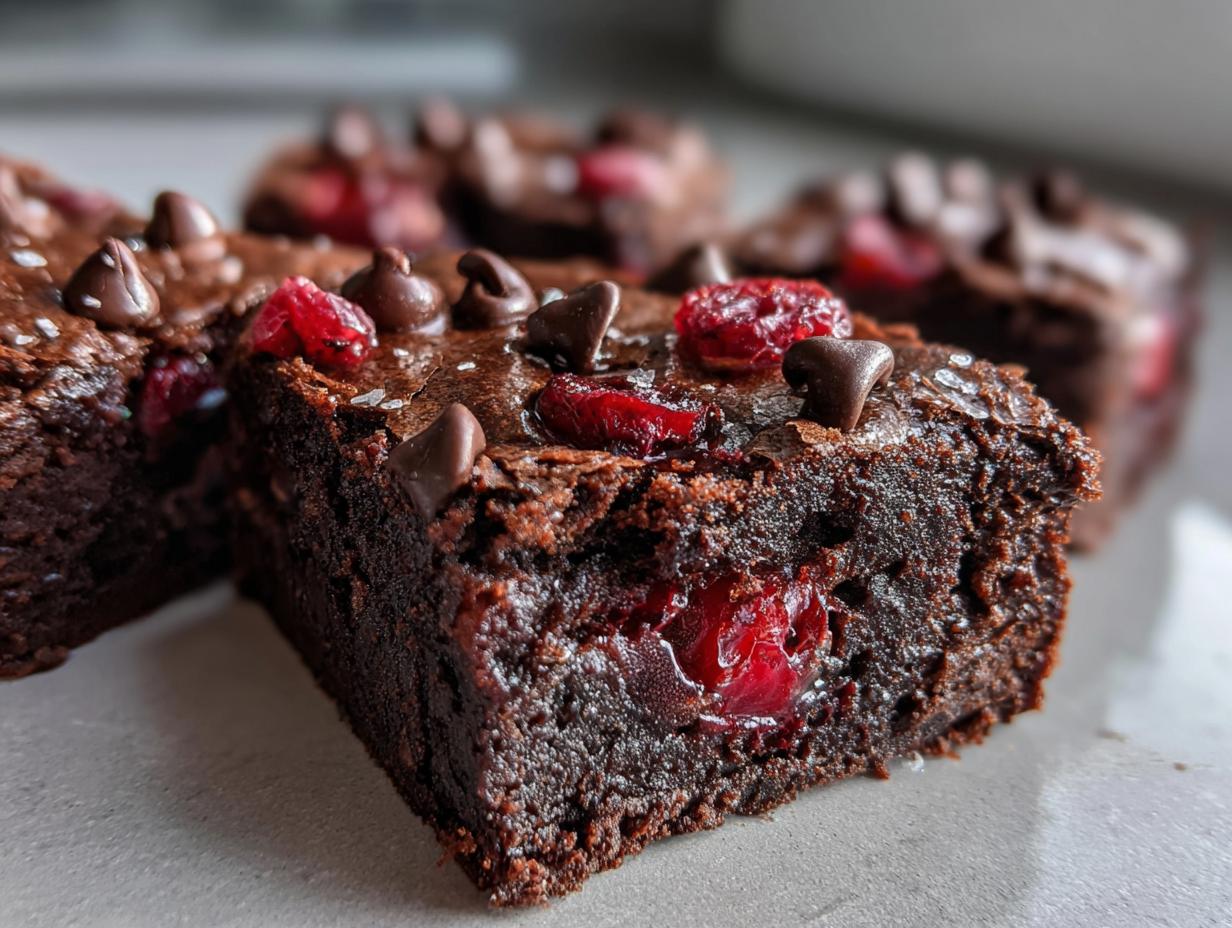 Sugar Free Black Forest Brownies (Low Carb) - detail 1