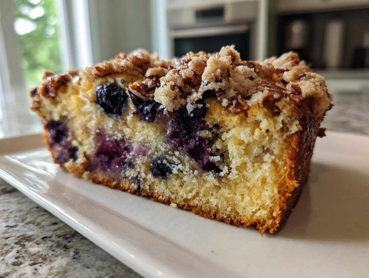 Delicious Sugar-Free Blueberry Breakfast Crumb Cake in 30 Minutes