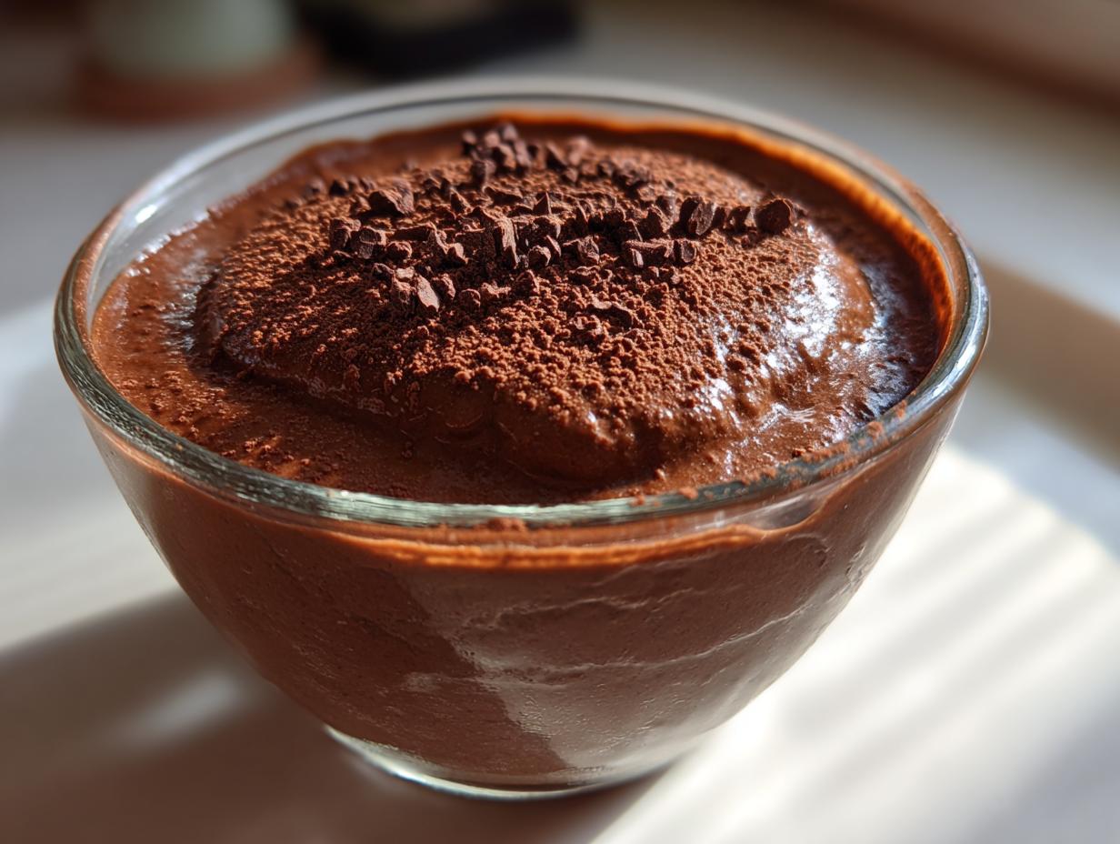 Sugar Free Chocolate Avocado Pudding (Low Carb) - detail 1