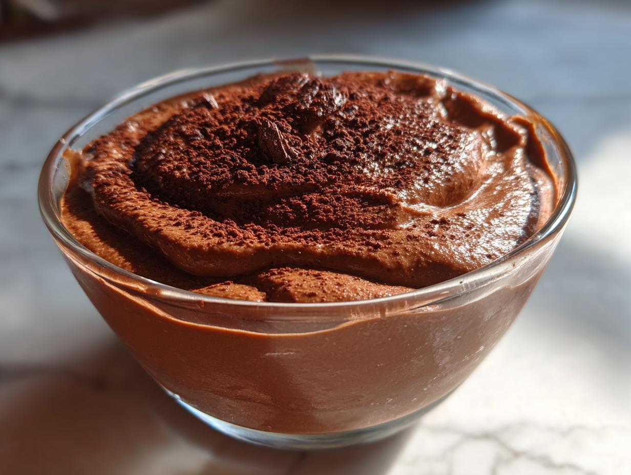 7-Minute Sugar Free Chocolate Avocado Pudding | Decadent & Easy