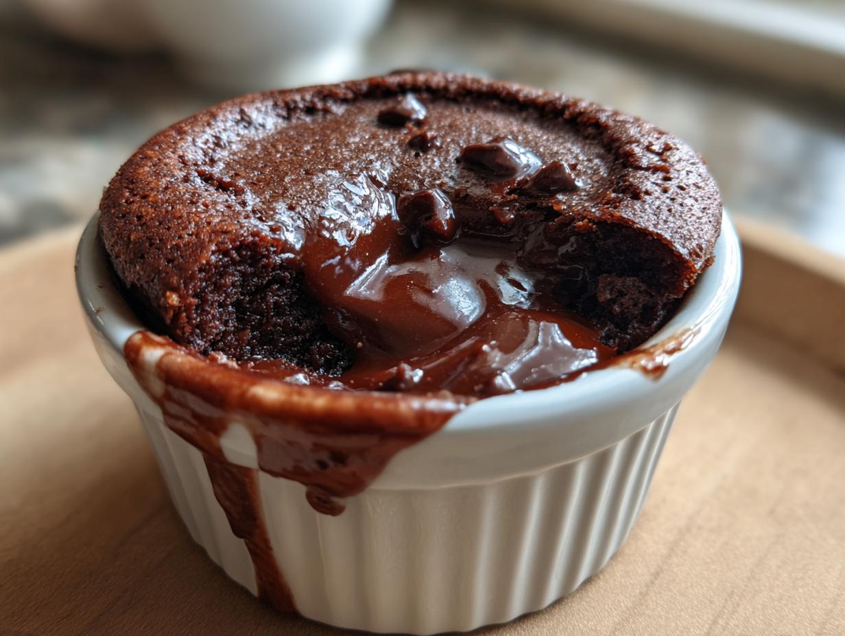 Sugar Free Chocolate Lava Cake for Two (Keto) - detail 1