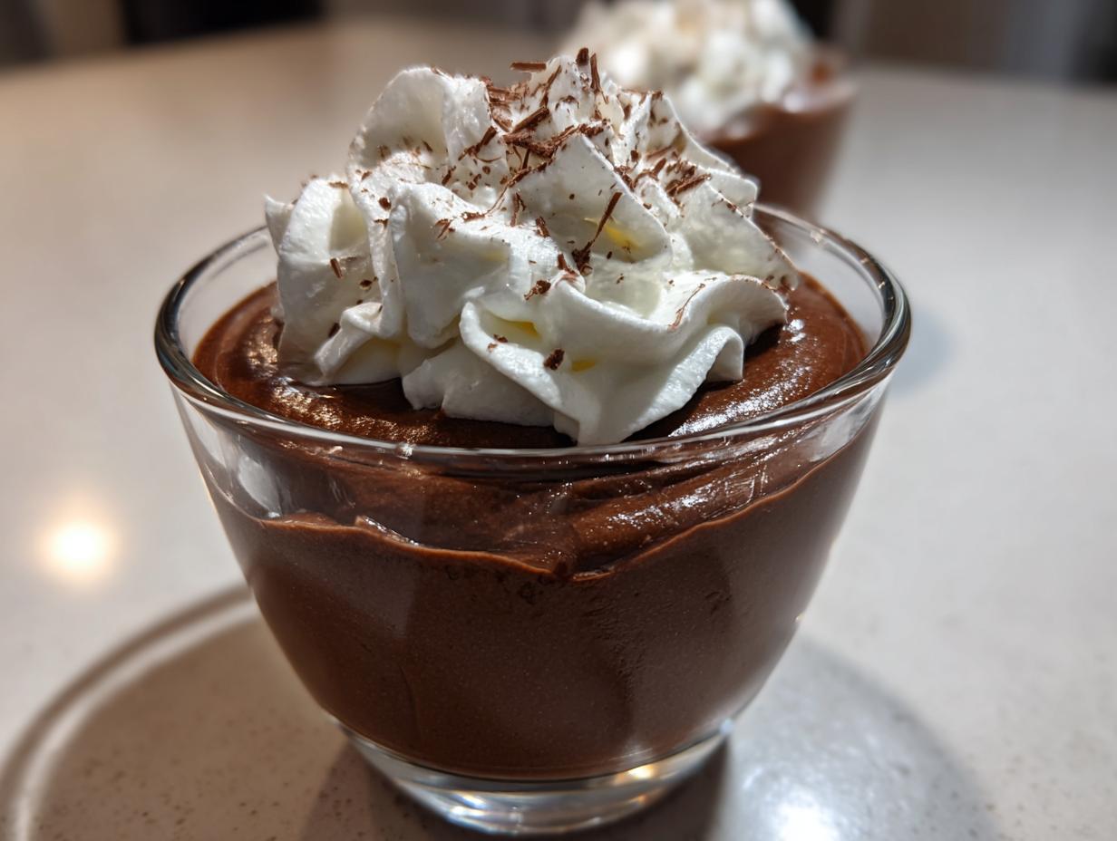 10-Minute Keto Sugar Free Chocolate Mousse Cups Heaven