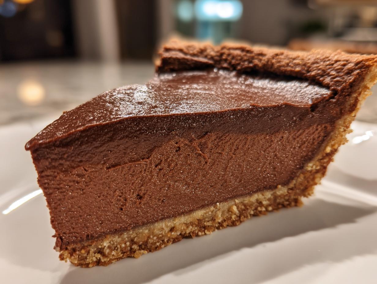 Sugar Free French Silk Chocolate Pie (Keto) - detail 1