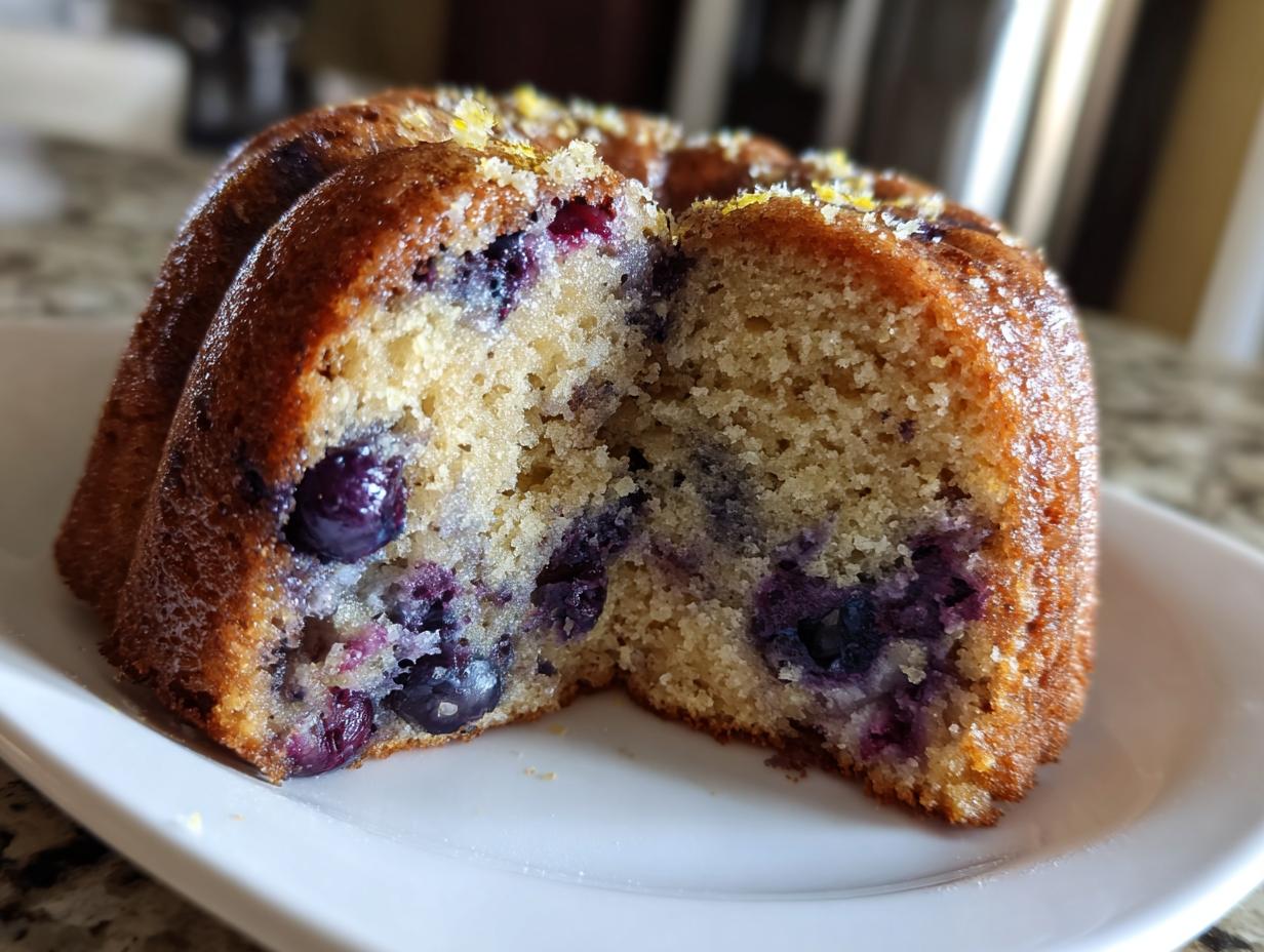 Irresistible Sugar Free Lemon Blueberry Bundt Cake in 45 Minutes