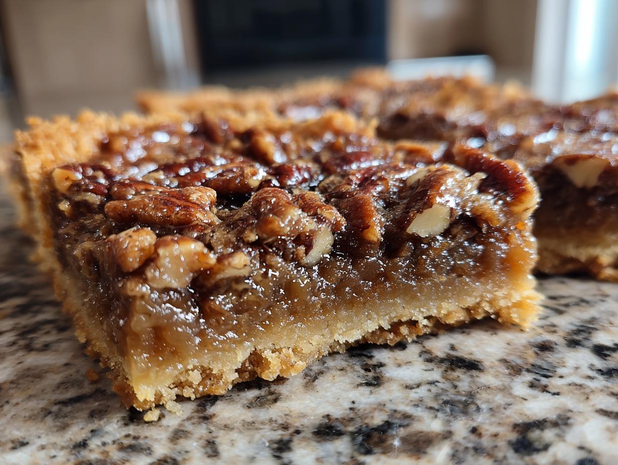 Sugar Free Pecan Pie Bars (Low Carb, Keto) - detail 1