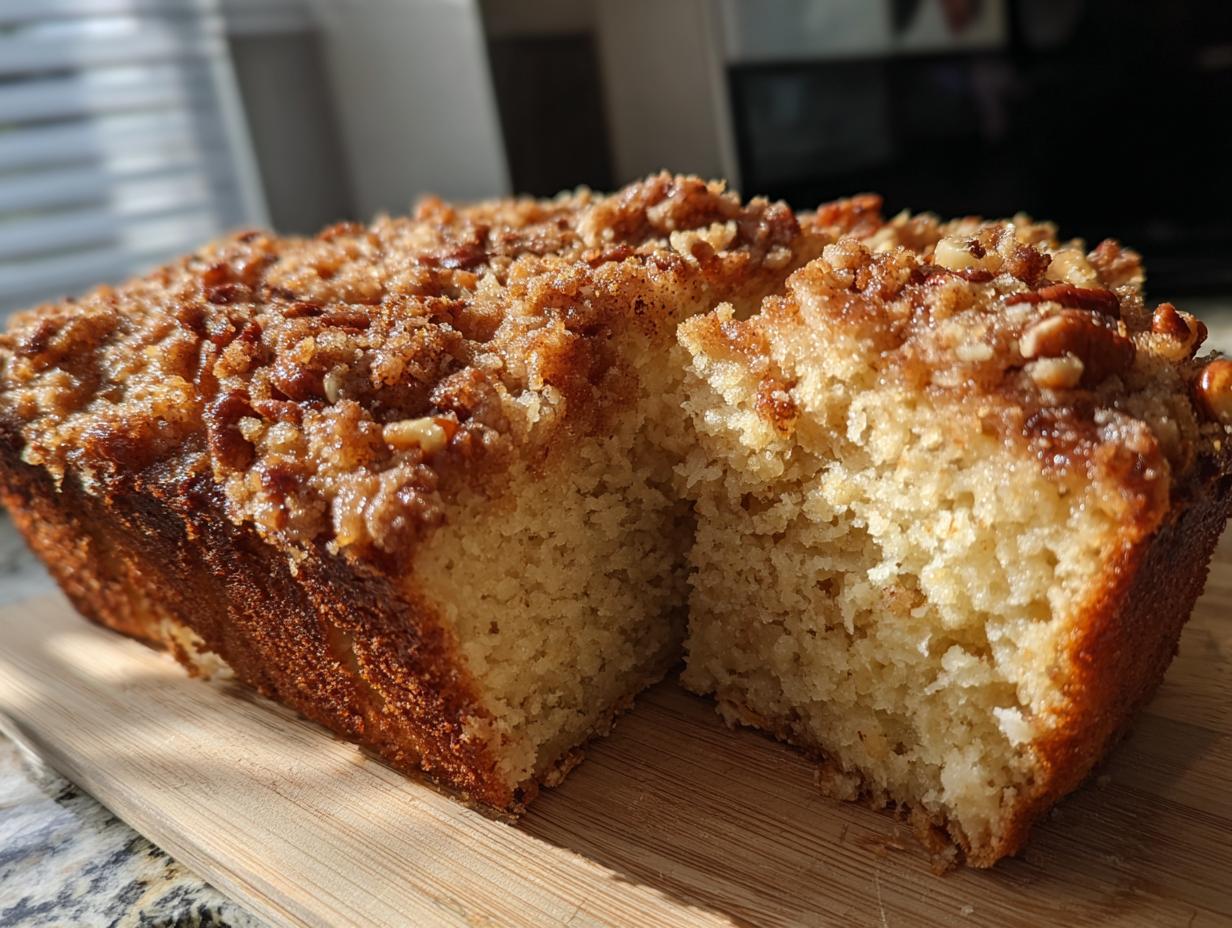 Irresistible Sugar Free Pecan Streusel Coffee Cake in 30 Minutes