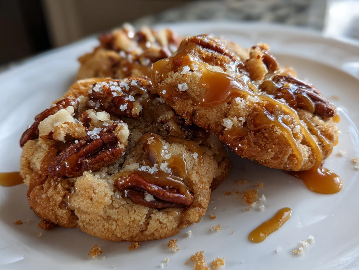 1 Secret to Perfect Sugar Free Salted Caramel Pecan Cookies