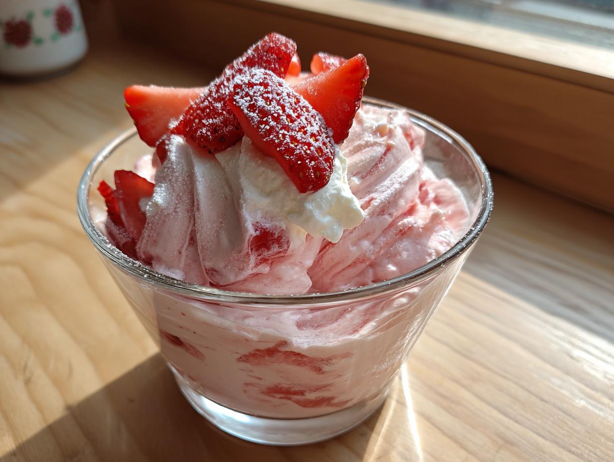Sugar Free Strawberry Cheesecake Mousse (Keto) - detail 1